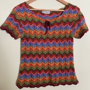 70s Style Knit Top